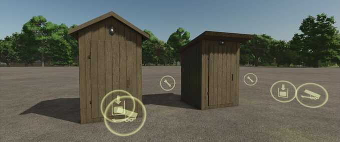 Placeable Objects Outhouse Farming Simulator mod