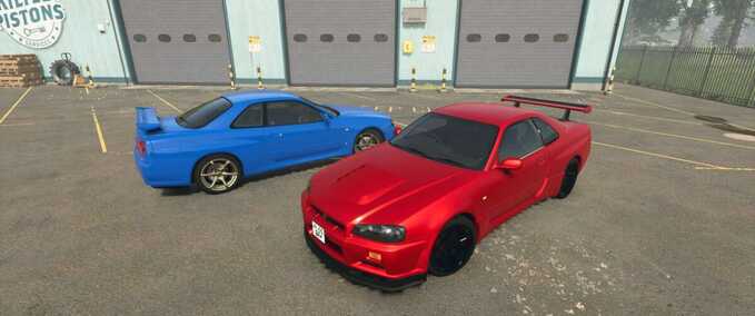 Cars Nissan Skyline GT-R R34 1999 Farming Simulator mod