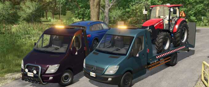 Other Vehicles Mercedes Benz Sprinter Tow Truck Farming Simulator mod