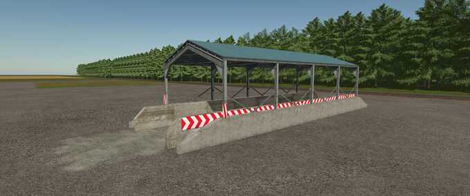 Silos Bunkersilo mit Unterstand Landwirtschafts Simulator mod