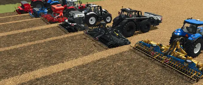 Sonstige Anbaugeräte Egge-Sämaschine-Unterstützung Landwirtschafts Simulator mod
