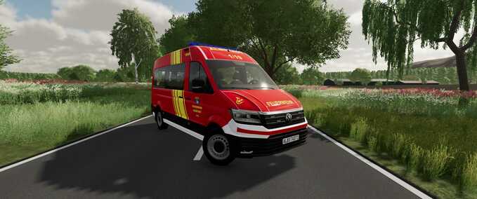 VW Crafter Albstadt Fire Department MTW Mod Image