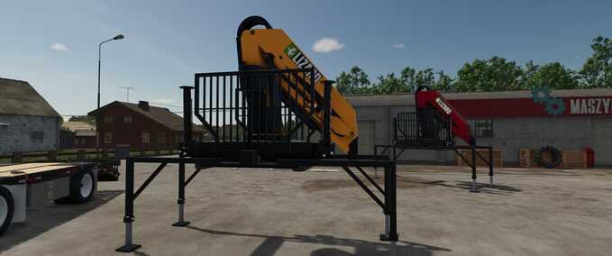 fifth wheel Truck Crane Adapter Farming Simulator mod