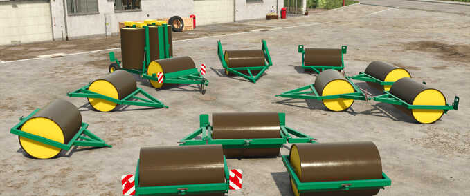 Sonstige Anbaugeräte Schwere Wiesenwalzen Landwirtschafts Simulator mod