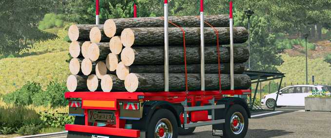 Tiertransport Camara Holztransportanhänger Pack Landwirtschafts Simulator mod