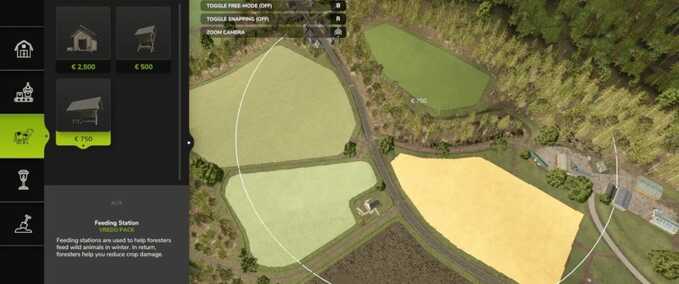 Addons Wildtier-Futterstation Informationen Landwirtschafts Simulator mod