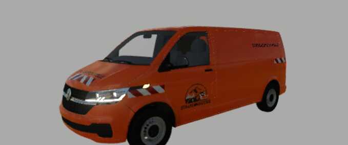 Other Vehicles Volkswagen T6 Long - Mittelberg Road Maintenance Department Skin Farming Simulator mod