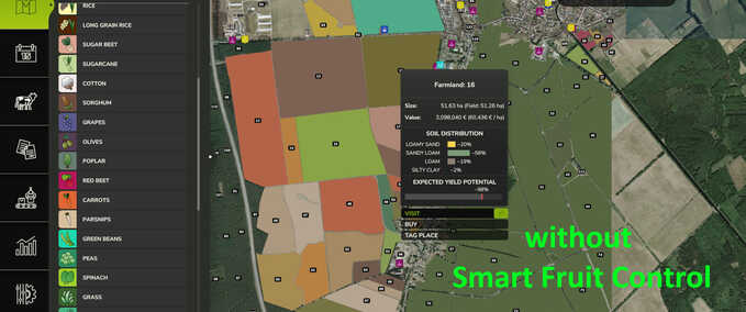 Addons Smart Fruit Control Farming Simulator mod