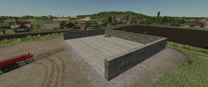 Silos Universelles Bunkersilo Groß Landwirtschafts Simulator mod