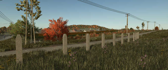 Placeable Objects Old Concrete Fence Farming Simulator mod