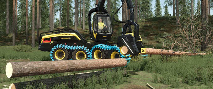 Gameplay Wood Harvester Sounds Farming Simulator mod
