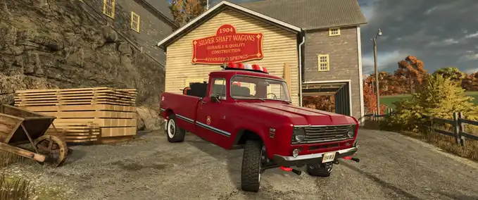 Fire department International 200 Series Brush Truck Farming Simulator mod