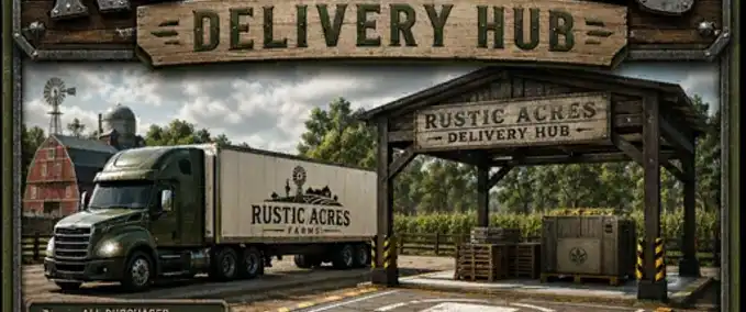 Platzierbare Objekte Rustic Acres Lieferzentrum Landwirtschafts Simulator mod