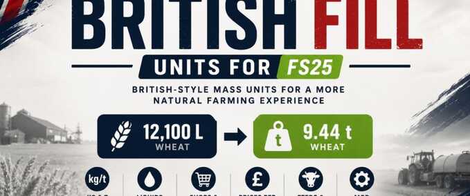 Addons Britische Füll-Einheiten Landwirtschafts Simulator mod