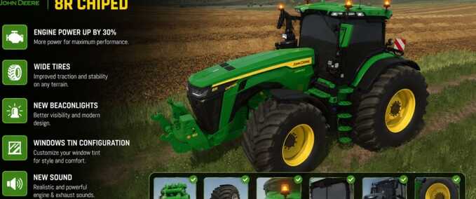 John Deere John Deere 8R PowerSwap Farming Simulator mod