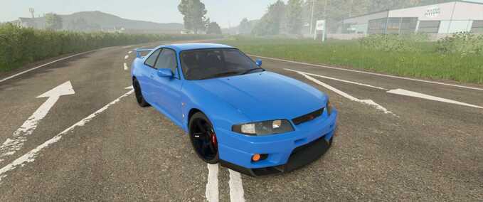 Cars Nissan Skyline GT-R R33 V-Spec 1995 Farming Simulator mod