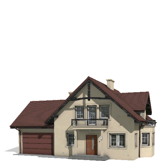 Modernes Dekoratives Haus - Thumbnail 1