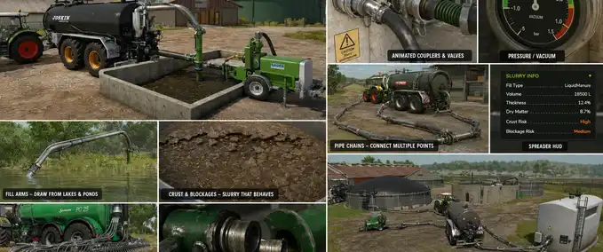 Scripte Gülleleitungssystem Landwirtschafts Simulator mod