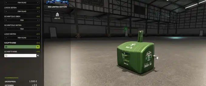 Gewichte Limited Edition Gewichtspaket Landwirtschafts Simulator mod