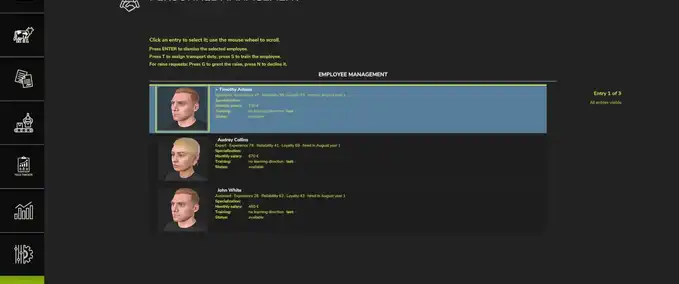Scripte Personalmanagement Landwirtschafts Simulator mod