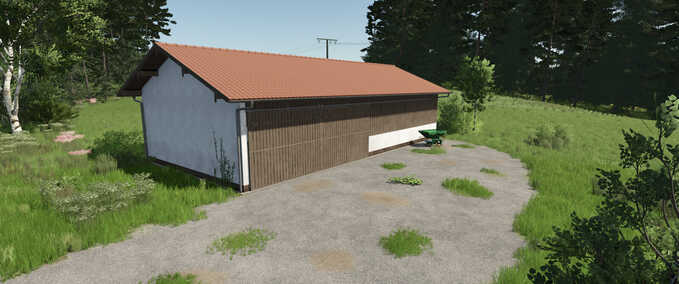 Schuppen Alte Bayerische Feldhalle Landwirtschafts Simulator mod