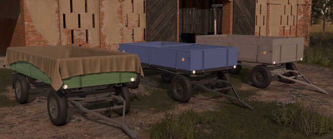 Sonstige Anhänger Alter Selbstgebauter Anhänger Landwirtschafts Simulator mod