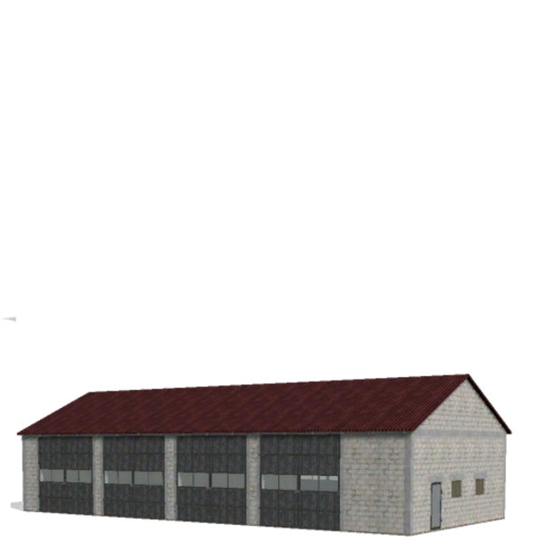 White Concrete Block Farm Buildings - Thumbnail 1