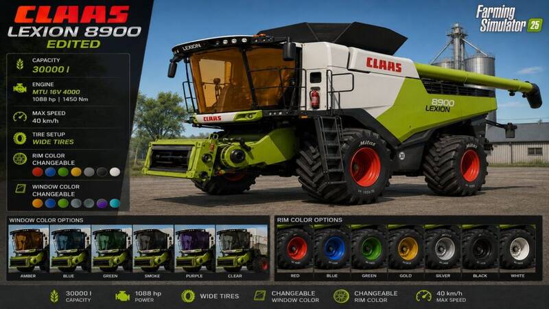 Claas Lexion 8900 Edited - Thumbnail 1