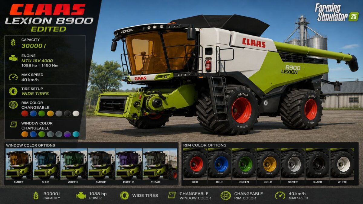 Claas Lexion 8900 Edited - Thumbnail 1