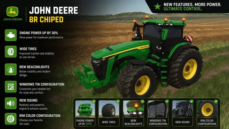 John Deere 8R Series Chipped - Thumbnail 1