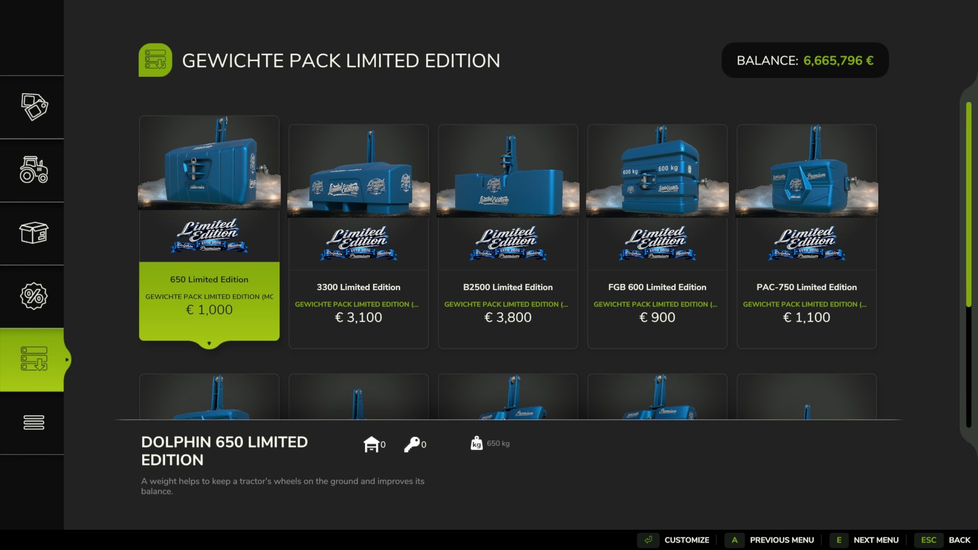 Gewichte Pack Limited Edition - Thumbnail 1