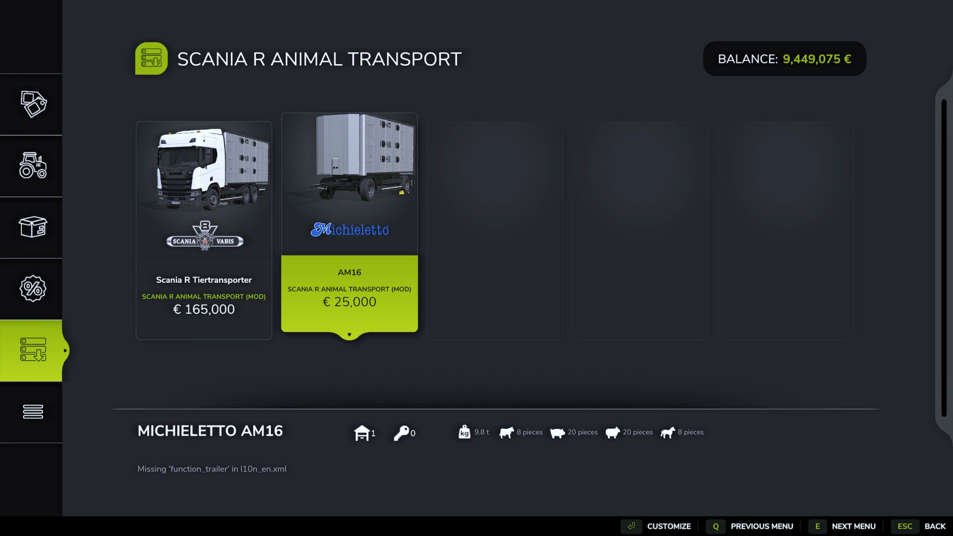 Scania R Animal Transport - Thumbnail 1
