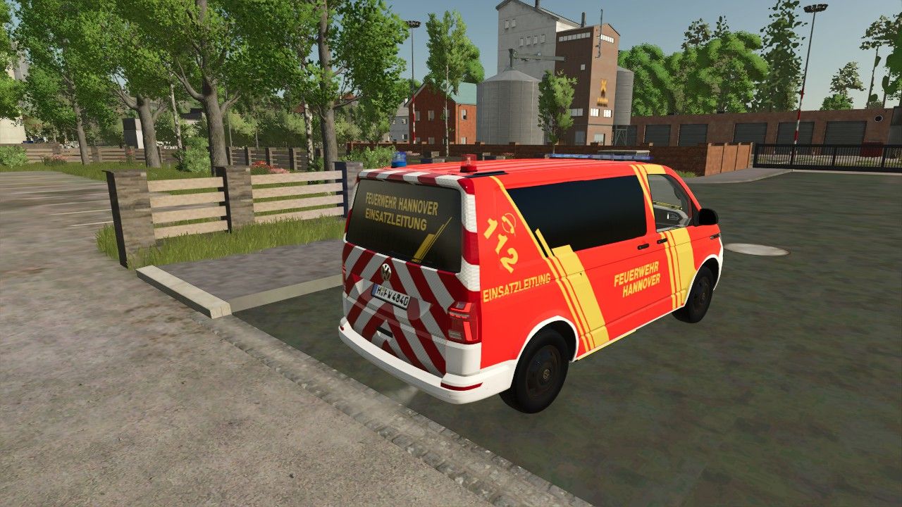 Volkswagen T6 Fire Department Hannover – NEF & ELW 1 Skin - Thumbnail 1
