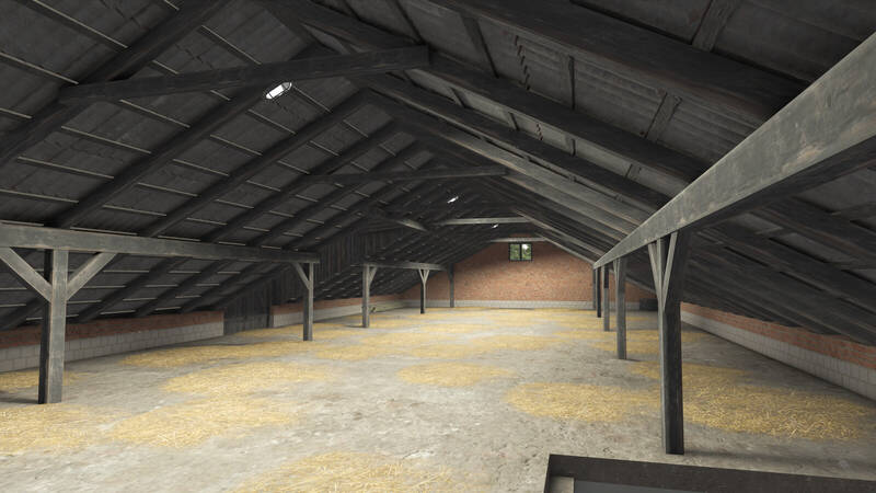 Polish Cowshed With Pasture - Thumbnail 1