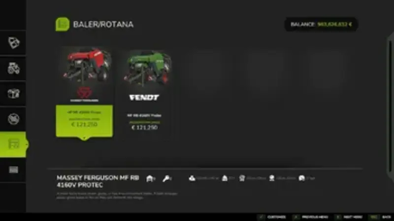 Fendt Rotana Rundballenpresse mit Kamera - Thumbnail 1