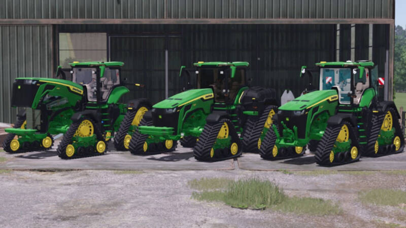 John Deere 8RX 540 High Horsepower with Side Tanks - Thumbnail 1