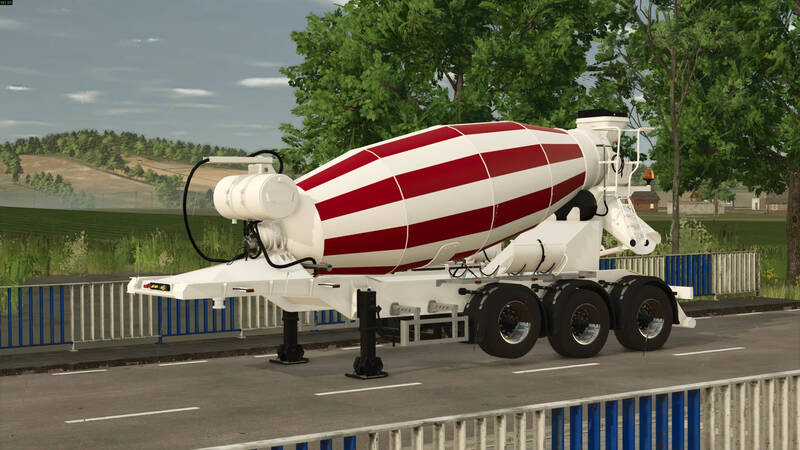 Cement Mixer Semi-Trailer - Thumbnail 1