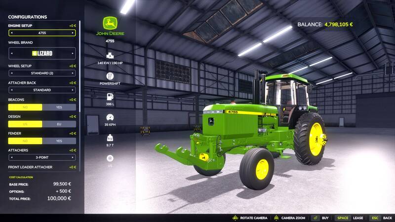 John Deere 4755 & 4955 Reworked - Thumbnail 1