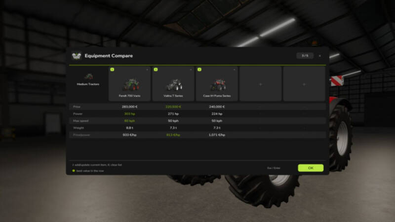 Equipment Compare - Thumbnail 1