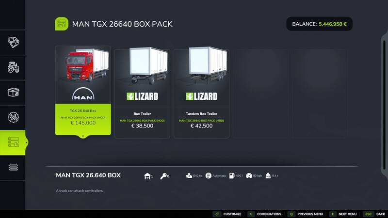 MAN TGX 26640 Box Pack - Thumbnail 1