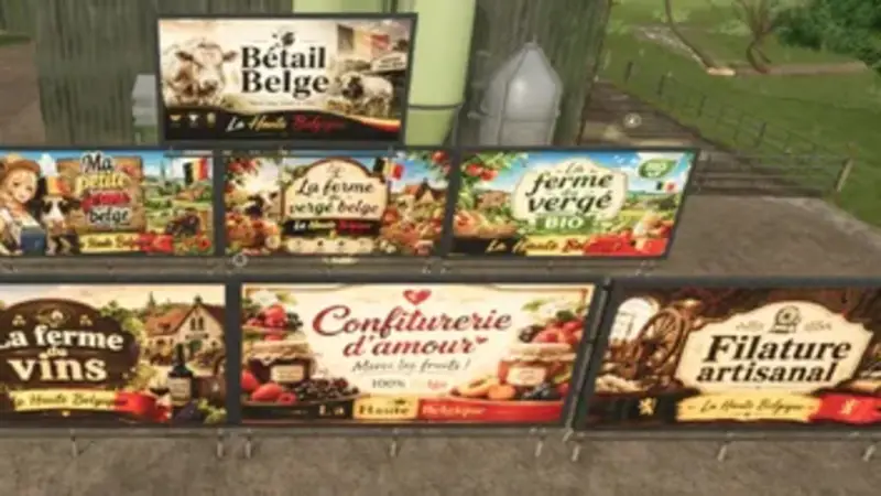 Schilder für die Karte „La Haute Belgique" - Thumbnail 1
