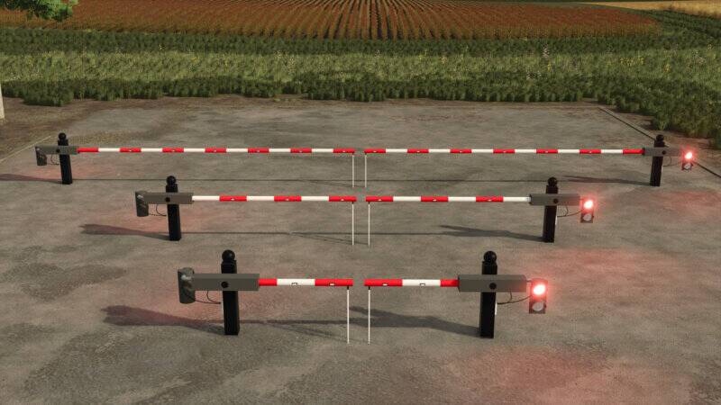 Zufahrtschranken mit Beleuchtung Pack