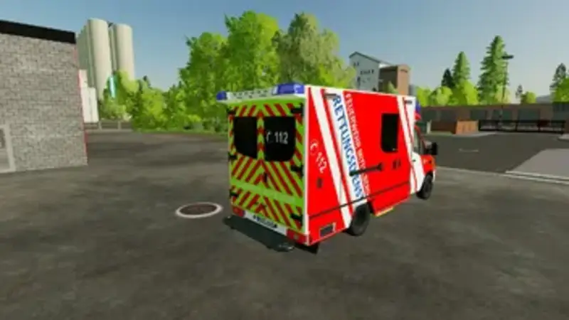 Mercedes Benz Fahrtec RTW Fire Department Mittelberg Skin - Thumbnail 1