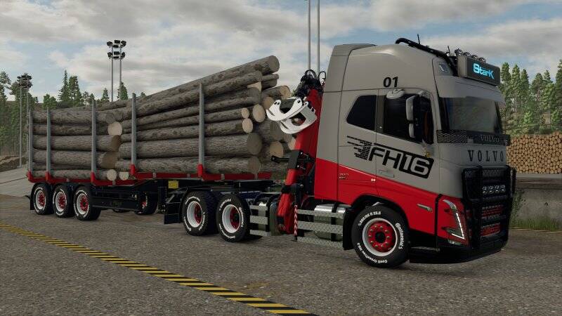 Volvo FH 16 Forestry Crane Truck Pack - Thumbnail 1