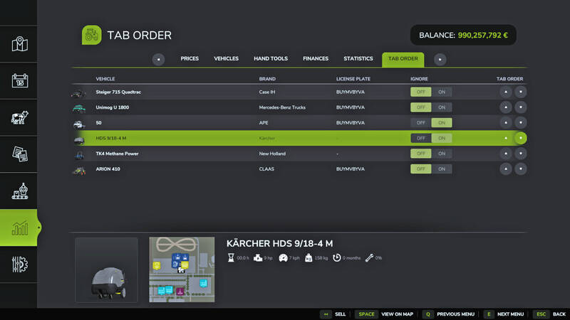 Vehicle Tab Sorting - Thumbnail 1