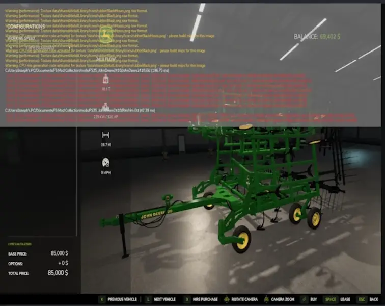 John Deere 2410 Plow - Thumbnail 1