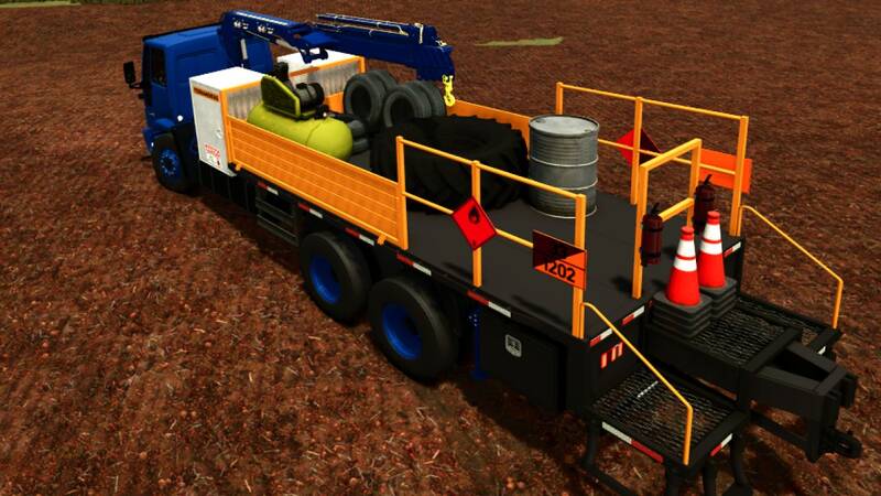 Ford Cargo Truck with Knuckle-Boom Crane (Tire Service) - Thumbnail 1