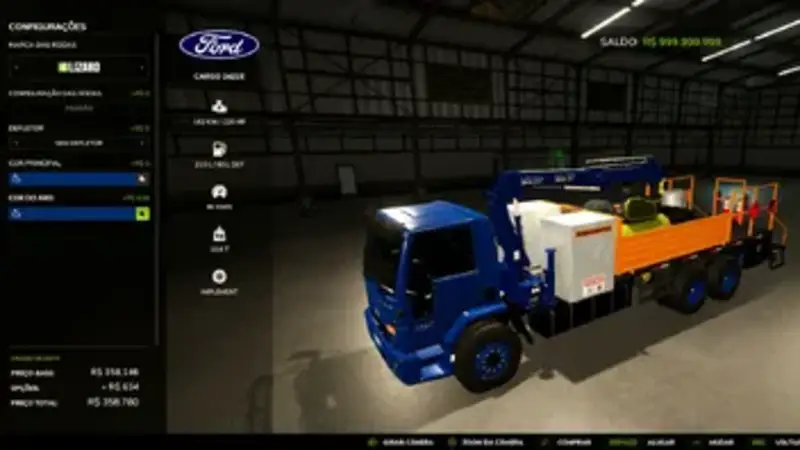 Ford Cargo Truck with Knuckle-Boom Crane (Tire Service) - Thumbnail 1