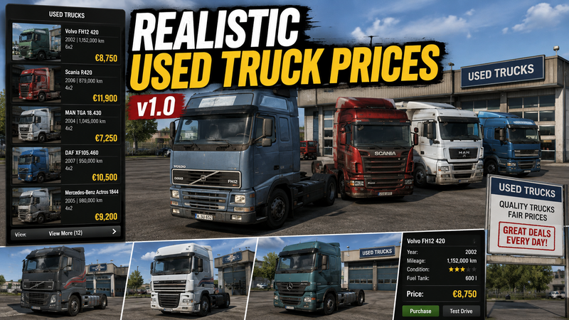 Realistic Used Truck Prices v1.0 - Thumbnail 1