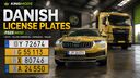 Danish License Plates